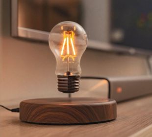 Magnetically suspended light bulb LED light emitting rotating light bulb Living room Study desk Magnetically suspended light bulb Night lamp Atmospher