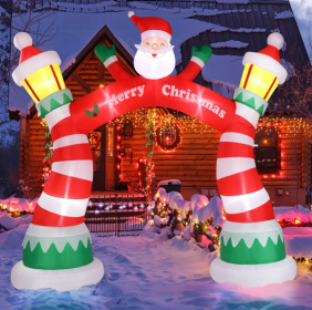 8.9 FT Lighted Christmas Inflatable Archway