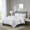 4 Piece Cotton Seersucker Duvet Cover Set