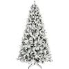 8FT PE/PVC/Pine Mixed Christmas Tree with Colorful + Warm Light 10-Function LED, Memory Wire & Easy Power Technology