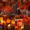 300 LED Halloween Mini String Lights, 99 FT Fairy Lights with Safe Adapter for Indoor Outdoor Home Garden Party Christmas Decoration, Orange