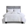 4 Piece Cotton Seersucker Duvet Cover Set