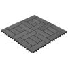 Gray 11 pcs 11.8"x11.8" Decking Tiles WPC 11 ft¬≤