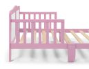 Birdie Toddler Bed Dark Pink/White