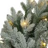 7ft Lighted Artificial Christmas Tree with Wreath Set of 2 , Christmas Tree Holiday Decoration, Creative Decorated Trees