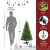 4ft Artificial Christmas Tree Prelit with Stand,100 Warm White LED Lights