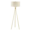 Pacific Metal Tripod Floor Lamp with Glass Shade