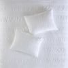 4 Piece Cotton Seersucker Duvet Cover Set