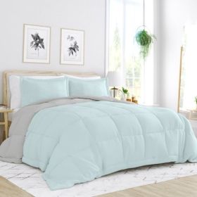 King/Cal King 3-Piece Microfiber Reversible Comforter Set