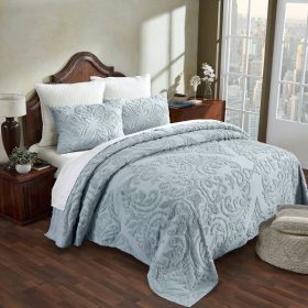 Queen size 100-Percent Cotton Chenille 3-Piece Coverlet Bedspread Set