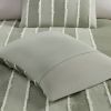 3 Piece Striped Cotton Duvet Cover Set