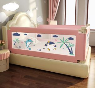 Bed Rails for Toddlers Extra Long Bed Guardrail for Kids (Color: Pink, size: 2M)