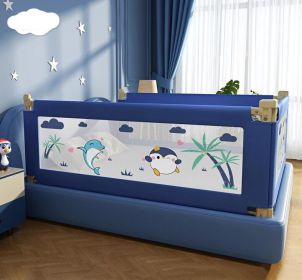 Bed Rails for Toddlers Extra Long Bed Guardrail for Kids (Color: Blue, size: 2M)