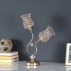 Modern Simply Glam Metal Table Lamp for Bedroom Decor