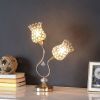 Modern Simply Glam Metal Table Lamp for Bedroom Decor